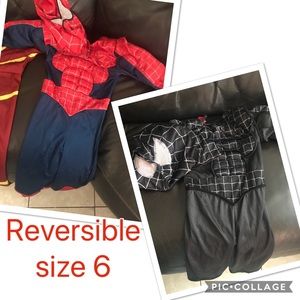 Reversible spider-man and black Spider-Man costume